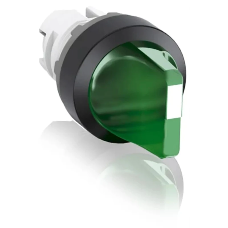 ABB M3SS1 Series 3 Position Illuminated Selector Switch Head 22.5 mm Cutout Green Handle IP66 M3SS1