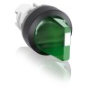 ABB M3SS1 Series 3 Position Illuminated Selector Switch Head 22.5 mm Cutout Green Handle IP66 M3SS1