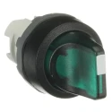 ABB M3SS1 Series 3 Position Illuminated Selector Switch Head 22.5 mm Cutout Green Handle IP66 M3SS1