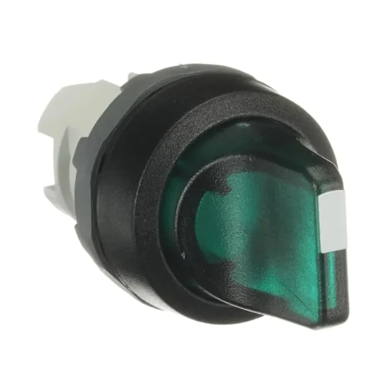 ABB M3SS1 Series 3 Position Illuminated Selector Switch Head 22.5 mm Cutout Green Handle IP66 M3SS1