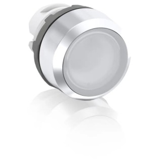 ABB MP1 Series White Momentary Round Push Button Head 22.5 mm Cutout IP66 IP20 1SFA611100R3105