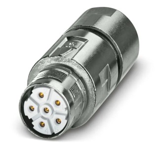 Phoenix Contact Industrial Circular Connector Cable Socket 6 Contacts M23 630V 30A IP66 IP68 M23-5ES198A9L24S 1628844