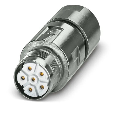 Phoenix Contact Industrial Circular Connector Cable Socket 6 Contacts M23 630V 30A IP66 IP68 M23-5ES198A9L24S 1628844