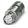 Phoenix Contact Industrial Circular Connector Cable Socket 6 Contacts M23 630V 30A IP66 IP68 M23-5ES198A9L24S 1628844
