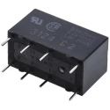 Omron Signal Relay, PCB Mount, DPDT Contact, 12V DC Coil Voltage, 1A Switching Current, Silver Contact Material G5V-2-H1 DC12