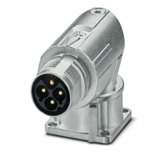 Phoenix Contact Circular Connector, 4 Contacts, Front Mount, M17 Size, Plug, Male, 25A, 630V, IP66 IP68 Rated, M17 1628519