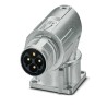 Phoenix Contact Circular Connector, 4 Contacts, Front Mount, M17 Size, Plug, Male, 25A, 630V, IP66 IP68 Rated, M17 1628519