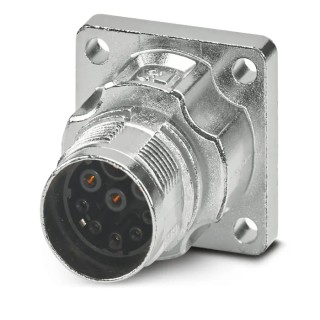 Phoenix Contact Circular Connector, 9 Contacts, Front Mount, M17 Size, Socket Female, IP66 IP68, Crimp Termination 1628907