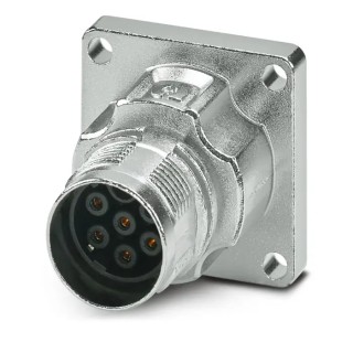 Phoenix Contact Circular Connector 7 Contacts Front Mount Socket Female M17 PRO Series IP66, IP68 14A 630V 1628913