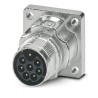Phoenix Contact Industrial Circular Connector 8 Contacts Front Mount M17 Thread Plug Male IP66 IP68 630V 14A M17 PRO 1628912