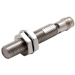 Omron Threaded Barrel Inductive Proximity Sensor M8, PNP Output, 30 V DC, 200 mA, Detection 2 mm, IP69K E2E-X2B1TL8-M3