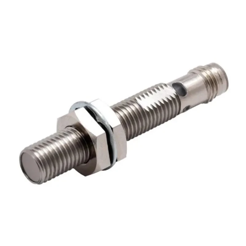 Omron Threaded Barrel Inductive Proximity Sensor M8, PNP Output, 30 V DC, 200 mA, Detection 2 mm, IP69K E2E-X2B1TL8-M3