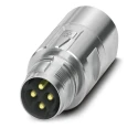 Phoenix Contact Circular Connector Cable Plug, Male, 4 Contacts, M17 Size, 25A Current, 630V, IP67/IP68, M17 PRO 1628960