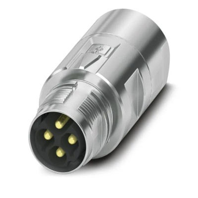 Phoenix Contact Circular Connector Cable Plug, Male, 4 Contacts, M17 Size, 25A Current, 630V, IP67/IP68, M17 PRO 1628960