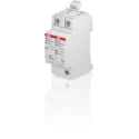 ABB 2 Phase Industrial Surge Protector 1.5 kV Voltage Protection Rating 100 kA Maximum Surge Current DIN 2CTB803972R0500