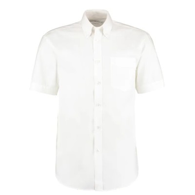 Kustom Kit Premium Oxford White Cotton, Polyester Long Sleeve Work Shirt Size 125 cm KK109