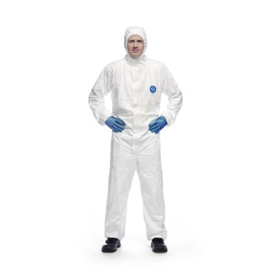 Tyvek White Disposable Coverall, Unisex, Hooded, 3XL Size, 500 Xpert Series D14664003