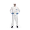 Tyvek White Disposable Coverall, Unisex, Hooded, 3XL Size, 500 Xpert Series D14664003