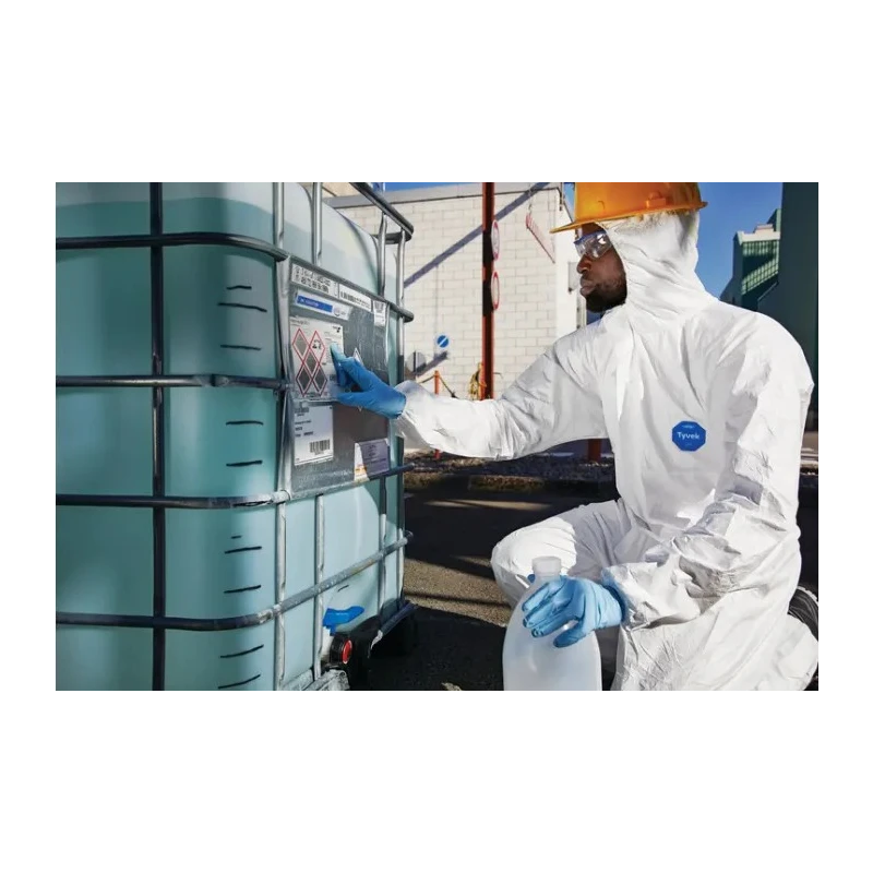 Tyvek White Disposable Coverall, Unisex, Hooded, 3XL Size, 500 Xpert Series D14664003