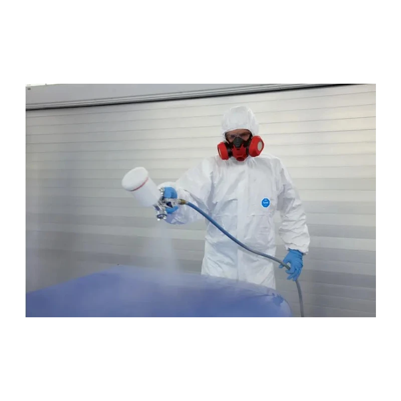 Tyvek White Disposable Coverall, Unisex, Hooded, 3XL Size, 500 Xpert Series D14664003