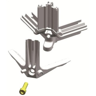 ABB Triline-R Series Metal Corner Profile for Use with Cabinets TriLine 16 mm x 16 mm x 40 mm 2CPX046782R9999
