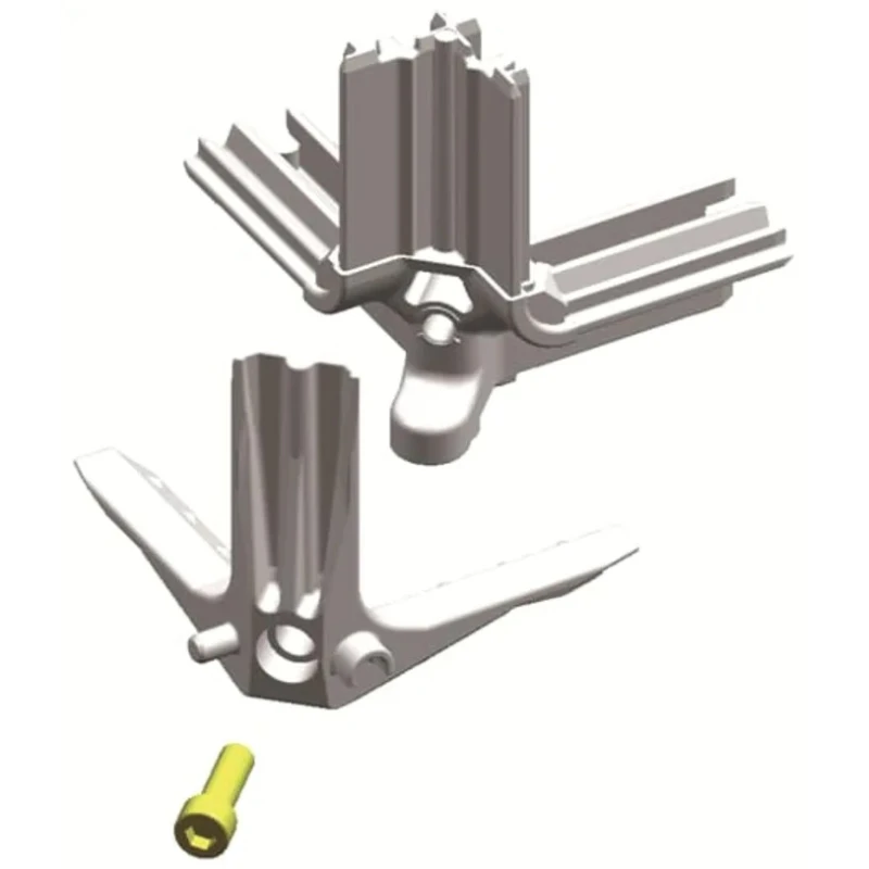 ABB Triline-R Series Metal Corner Profile for Use with Cabinets TriLine 16 mm x 16 mm x 40 mm 2CPX046782R9999