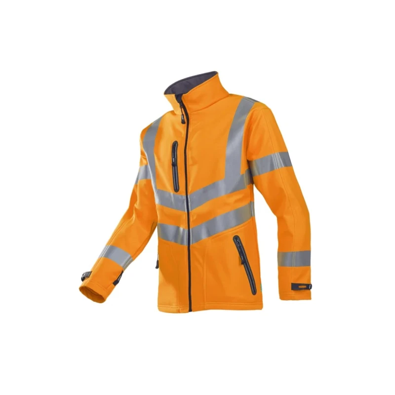 Sioen Dexter Orange Unisex Hi Vis Jacket Size S Windproof Zip Closure Myanmar S101-722Z-S