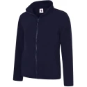Uneek Women's Navy 100% Polyester Full Zip Fleece Jacket XS 30 to 32 in UC608