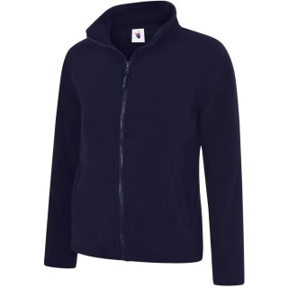 Uneek Women's Navy 100% Polyester Full Zip Fleece Jacket XS 30 to 32 in UC608