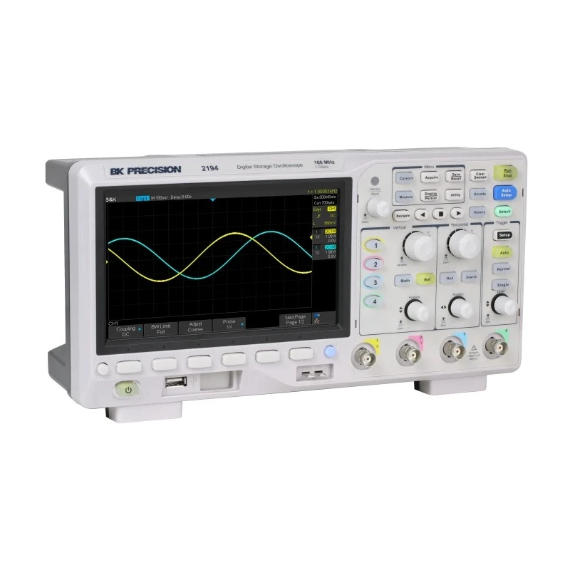 BK Precision 100 MHz Bench Oscilloscope 4-Channel 7-inch Display BK2194