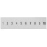 Siemens Marker Strip for Terminal Block, Standard Labelling System, White, CE EAC Certified 8WH8120-1AB55