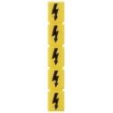 Siemens Inscription Label for Use with Terminal Block, Standard Labelling System, Yellow 8WH9060-5AA06