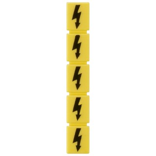 Siemens Inscription Label for Use with Terminal Block, Standard Labelling System, Yellow 8WH9060-5AA06