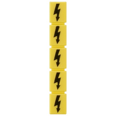 Siemens Inscription Label for Use with Terminal Block, Standard Labelling System, Yellow 8WH9060-5AA06