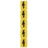 Siemens Inscription Label for Use with Terminal Block, Standard Labelling System, Yellow 8WH9060-5AA06