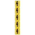 Siemens Inscription Label for Terminal Block, Standard Labelling System, Yellow, Series 8WH9063 8WH9063-5AA06