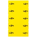 Siemens Inscription Label for use with Terminal Block, Standard Labelling System Yellow 8WH9067-5BA06