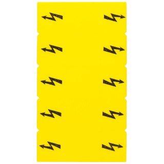 Siemens Inscription Label for use with Terminal Block, Standard Labelling System Yellow 8WH9067-5BA06