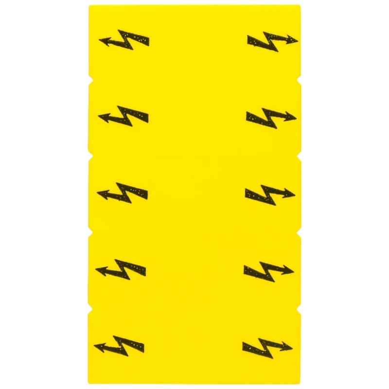 Siemens Inscription Label for use with Terminal Block, Standard Labelling System Yellow 8WH9067-5BA06