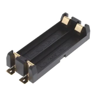 RS PRO 2 x AAA Battery Holder Surface Mount High Temperature Thermoplastic Leaf Spring 237-8241