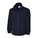 Uneek Anti-Pilling Fleece Jacket Polyester Men M 2 Outer Pockets Full Zip UC601