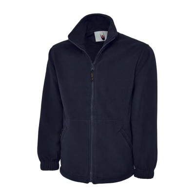 Uneek Anti-Pilling Fleece Jacket Polyester Men M 2 Outer Pockets Full Zip UC601