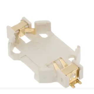 RS PRO CR2032 Battery Holder Leaf Spring Surface Mount High Temperature Thermoplastic 5.18mm Height 32.55mm Length CR2032