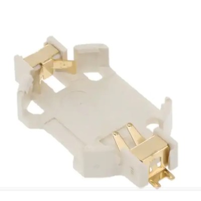 RS PRO Surface Mount High Temperature Thermoplastic CR2032 Battery Holder with Leaf Spring Termination CR2032