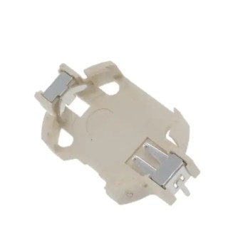 RS PRO CR2032 High Temperature Thermoplastic Battery Holder Leaf Spring Through Hole Mount 28.55mm RS PRO CR2032