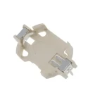 RS PRO CR2032 Battery Holder Leaf Spring Through Hole Mount, High Temperature Thermoplastic Body CR2032