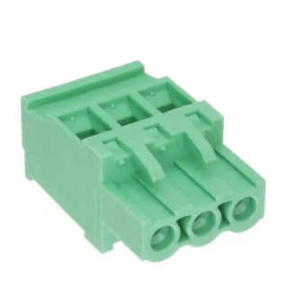 RS PRO Pluggable Terminal Block 3-Contact 5.08 mm Pitch 1 Row Green Polyamide Housing 15A 300V 237-8431