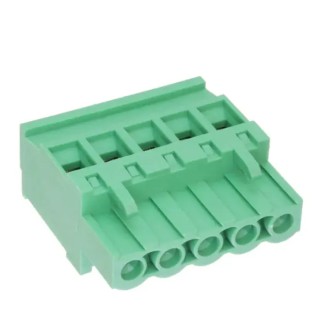 RS PRO Pluggable Terminal Block, 5-Contact, 5 mm Pitch, 1 Row, 15A Current, 300V Voltage, Polyamide Housing 237-8438