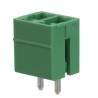 RS PRO Pluggable Terminal Block, 2-Contact, 3.81 mm Pitch, 1 Row, Green Polyamide Housing, Screw Connection, 300V 237-8550