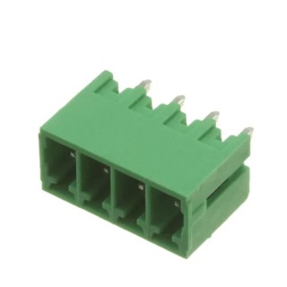 RS PRO Pluggable Terminal Block 4-Contact, 3.5 mm Pitch, 1 Row, 8A, 300V, Polyamide Housing 237-8556